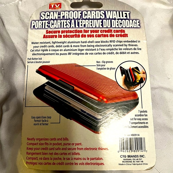 Aluminum scan-proof cards wallet - Picture 2 of 2